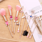 Magical Girl Wand Inspired 8 Piece Makeup Brush Set - makeup