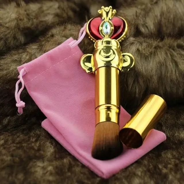 Sailor Moon Wand Make-up Brush Cosmetic Set Blush Contour Foundation Brushes Kawaii Mahou Shoujo Card Captor Sakura