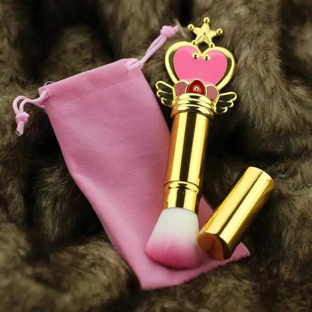 Sailor Moon Wand Make-up Brush Cosmetic Set Blush Contour Foundation Brushes Kawaii Mahou Shoujo Card Captor Sakura