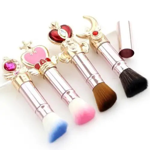 Sailor Moon Wand Make-up Brush Cosmetic Set Blush Contour Foundation Brushes Kawaii Mahou Shoujo Card Captor Sakura