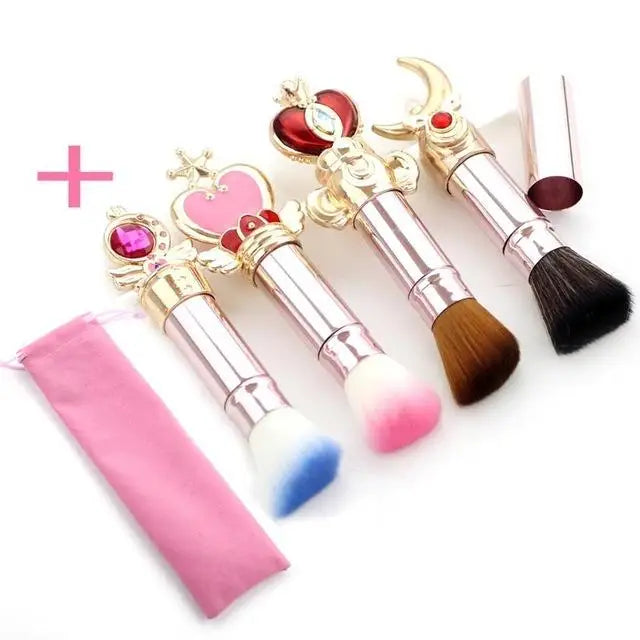 Magical Girl Wand Inspired Makeup Brushes - makeup