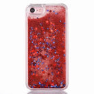 liquid glitter quicksand iphone cases see through invisible plastic rubber by Cosparty