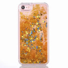 liquid glitter quicksand iphone cases see through invisible plastic rubber by Cosparty