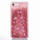 liquid glitter quicksand iphone cases see through invisible plastic rubber by Cosparty