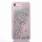 liquid glitter quicksand iphone cases see through invisible plastic rubber by Cosparty