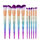 Magical Glittery Unicorn Makeup Brush Set - Cosparty