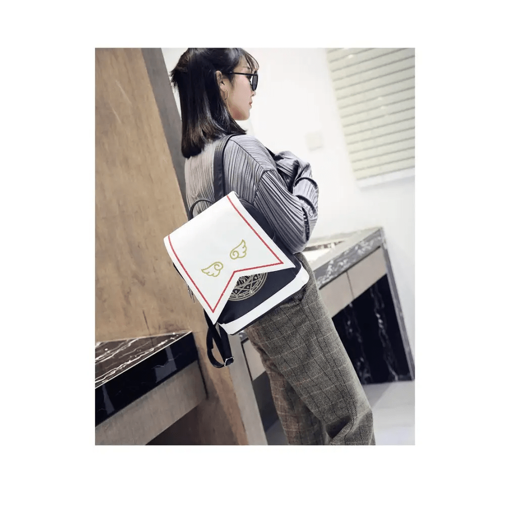 Magical School Girl Backpack with Vibrant Embroidery and Stunning Details - Cosparty