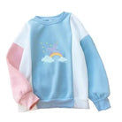 Magical Unicorn Pastel Patchwork Crewneck Sweatshirt - sweater