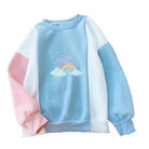 Magical Unicorn Pastel Patchwork Crewneck Sweatshirt - Cosparty