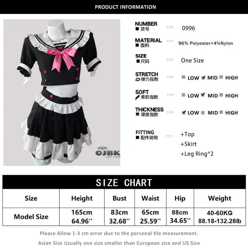 Maid Inspired Lingerie Set for Kawaii Costume Parties - Cosparty