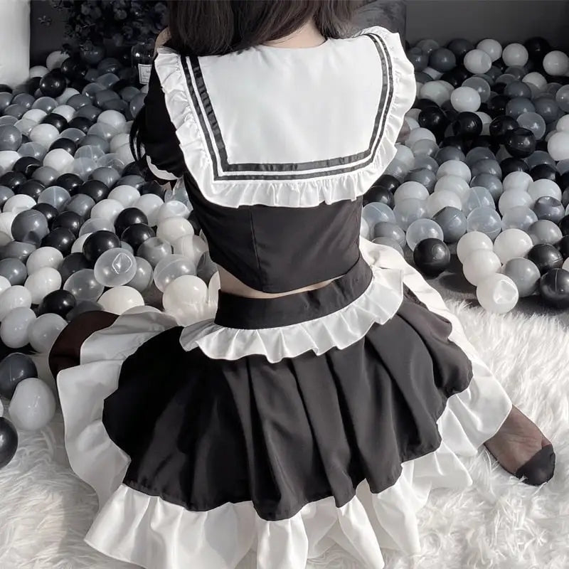 Maid Inspired Lingerie Set for Kawaii Costume Parties - Costumes