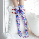 Manga Inspired Ahegao Face Thigh - High Stockings for Otaku - Cosparty