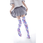 Manga Inspired Ahegao Face Thigh - High Stockings for Otaku - Cosparty