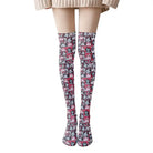 Manga Inspired Ahegao Face Thigh-High Stockings for Otaku - socks