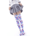 Manga Inspired Ahegao Face Thigh - High Stockings for Otaku - Cosparty