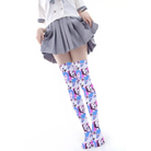 Manga Inspired Ahegao Face Thigh-High Stockings for Otaku - socks