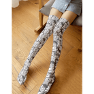 Manga Inspired Ahegao Face Thigh - High Stockings for Otaku - Cosparty