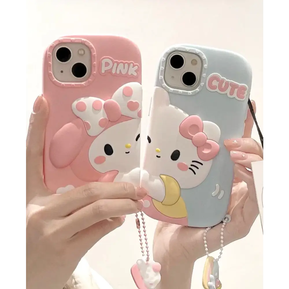 Matching Icons iPhone Case Featuring Hello Kitty or My Melody - iphone case