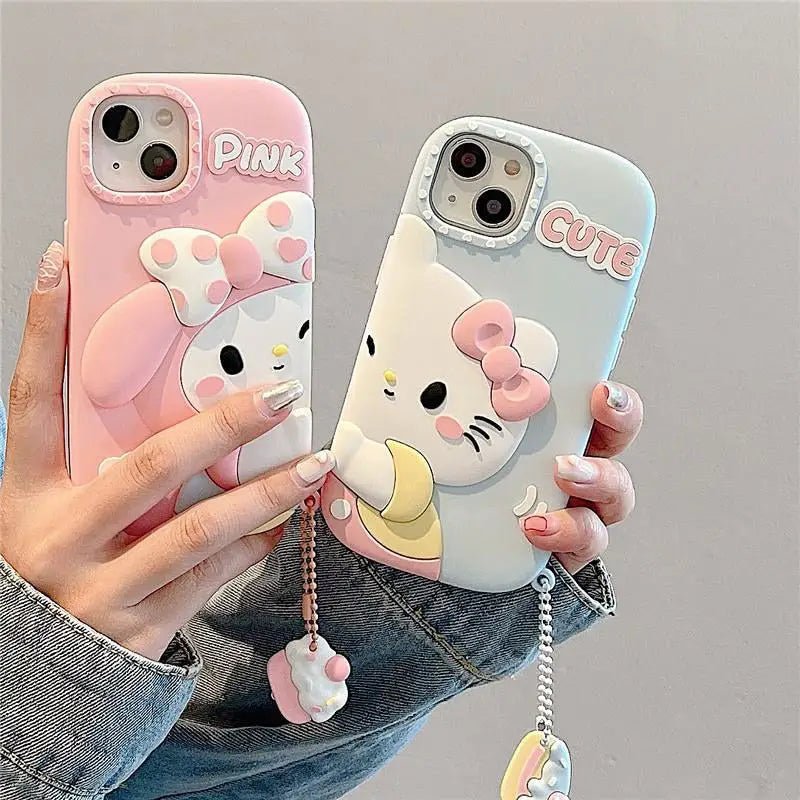 Matching Icons iPhone Case Featuring Hello Kitty or My Melody - Cosparty