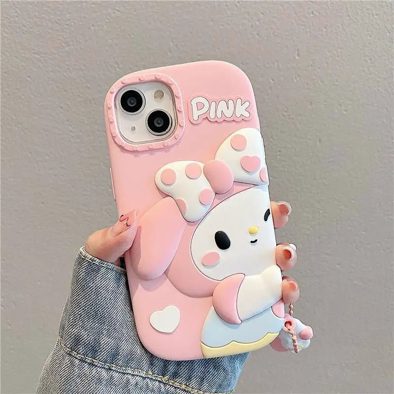 Matching Icons iPhone Case Featuring Hello Kitty or My Melody - Cosparty