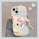 Matching Icons iPhone Case Featuring Hello Kitty or My Melody - Blue Kitty / iPhone 12 - iphone case