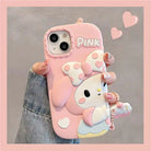 Matching Icons iPhone Case Featuring Hello Kitty or My Melody - Pink Melody / iPhone 12 - iphone case