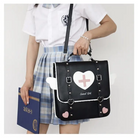 Menhera Inspired Paste Goth Backpack Purse with Heart Design - purse