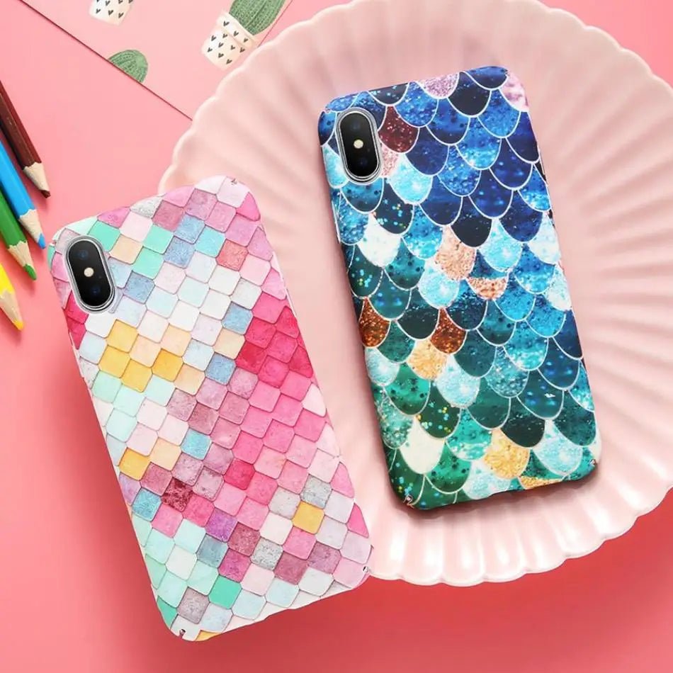 Mermaid Inspired Scale Phone Cases for Apple and Android Phones - Cosparty
