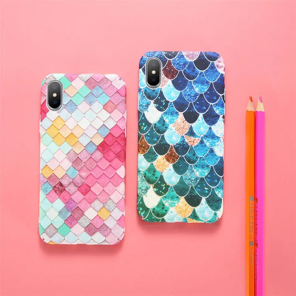 Mermaid Inspired Scale Phone Cases for Apple and Android Phones - Cosparty