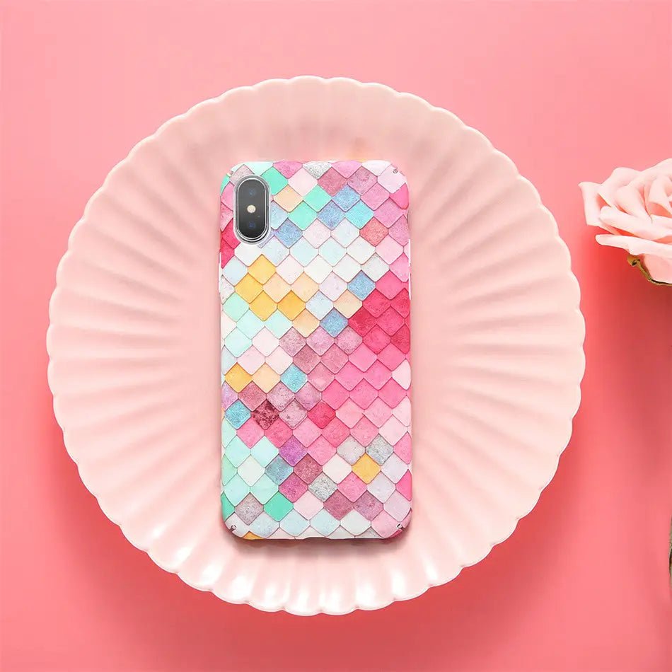 Mermaid Inspired Scale Phone Cases for Apple and Android Phones - Cosparty