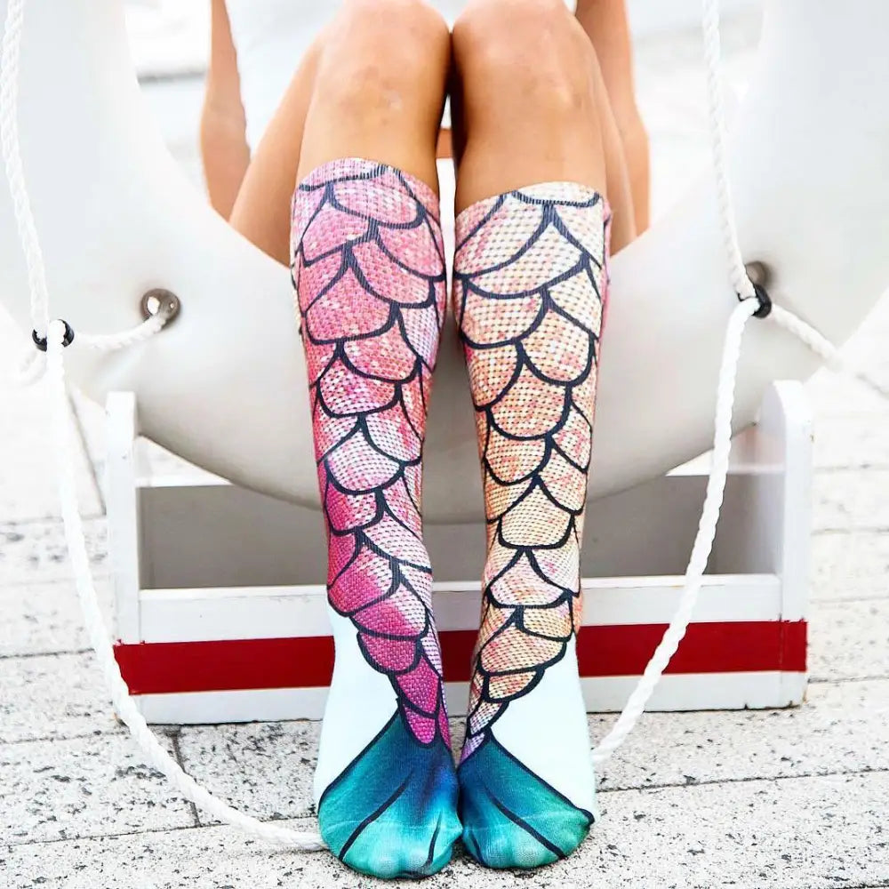 Mermaid Stockings for an Aquatic Underwater Look - Socks