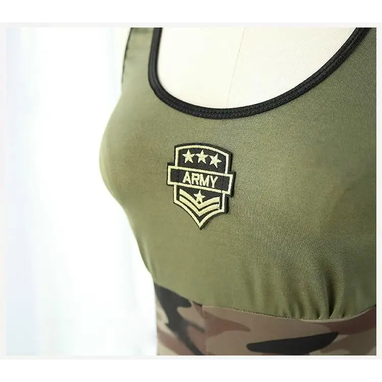 Military-Inspired Playful Lingerie Bodysuit Set - lingerie