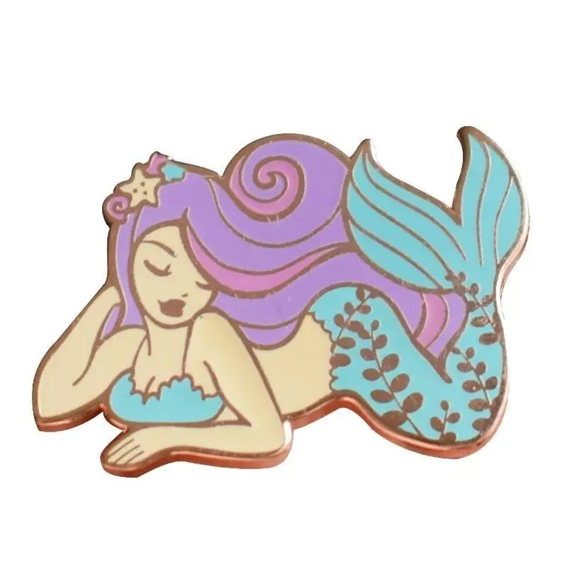 Milky Pastel Mermaid Enamel Pin for Cute Pastel Fashion Collection - Cosparty
