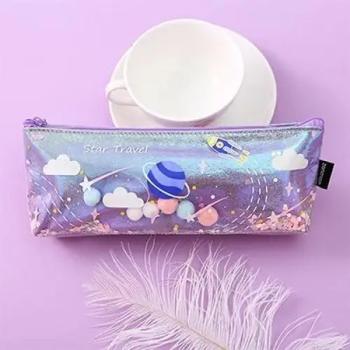 Milky Pastel Outer Space Pencil Cases for Galaxy Cosmetics - accessories