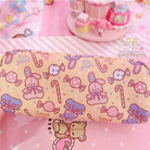 Milky Pastel Strawberry Bunny Rabbit Cosmetic Bag in Stock - cosmetic bag