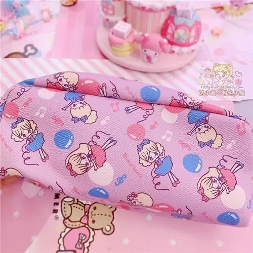 Milky Pastel Strawberry Bunny Rabbit Cosmetic Bag in Stock - cosmetic bag