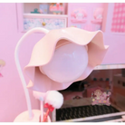 Milky Pastel Tulip Desk Lamp for Kawaii Bedrooms - phone case