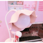 Milky Pastel Tulip Desk Lamp for Kawaii Bedrooms - Cosparty