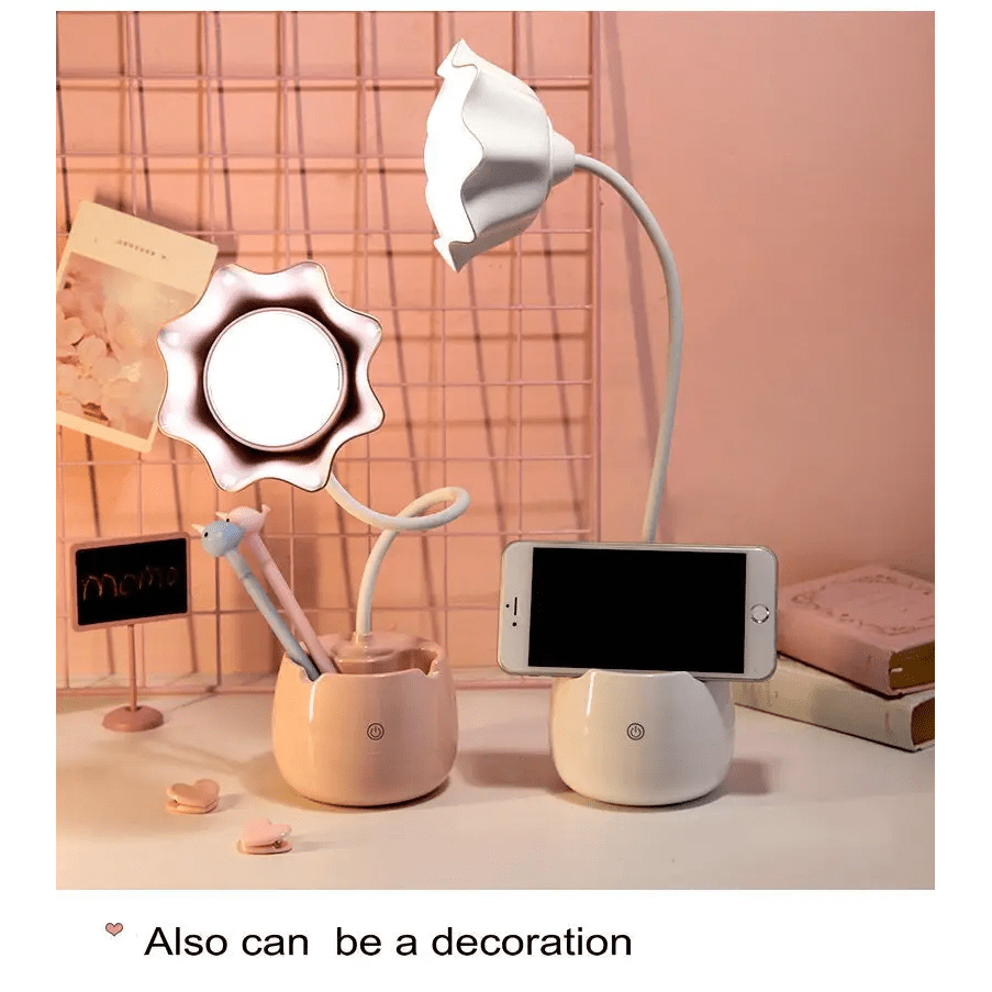 Milky Pastel Tulip Desk Lamp for Kawaii Bedrooms - Cosparty