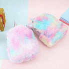 Milky Pastel Unicorn Backpack in Luxurious Vegan Fur New Condition - Cosparty