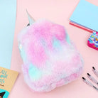 Milky Pastel Unicorn Backpack in Luxurious Vegan Fur New Condition - backpack