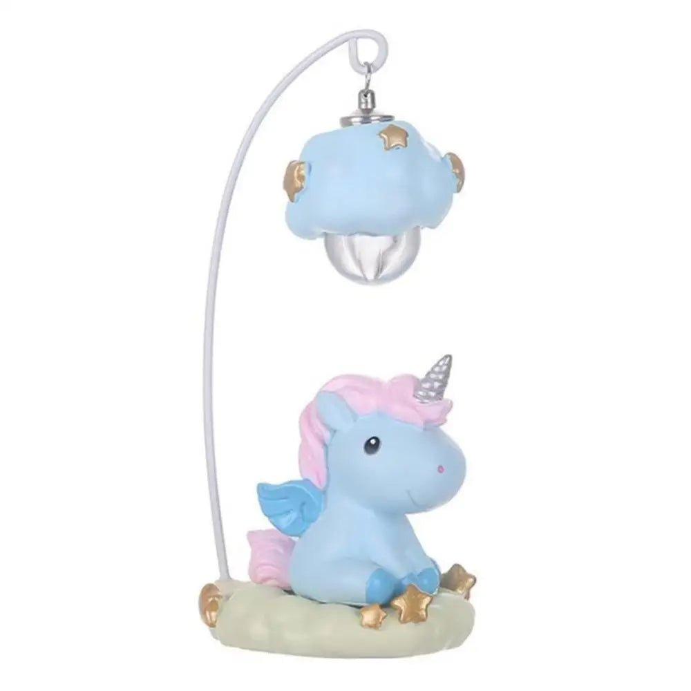 Milky Pastel Unicorn Night Light with Crescent Moon and Clouds - Cosparty