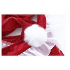 Mrs. Claus Inspired Lingerie Set with Bow Embellishments - Cosparty