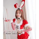 Mrs. Clause Inspired Festive Holiday Lingerie Outfit - Cosparty