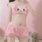 My Melody and Cinnamoroll Inspired Ultra Plush Lingerie Set Org Instock - underwear