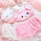 My Melody and Cinnamoroll Inspired Ultra Plush Lingerie Set Org Instock - underwear