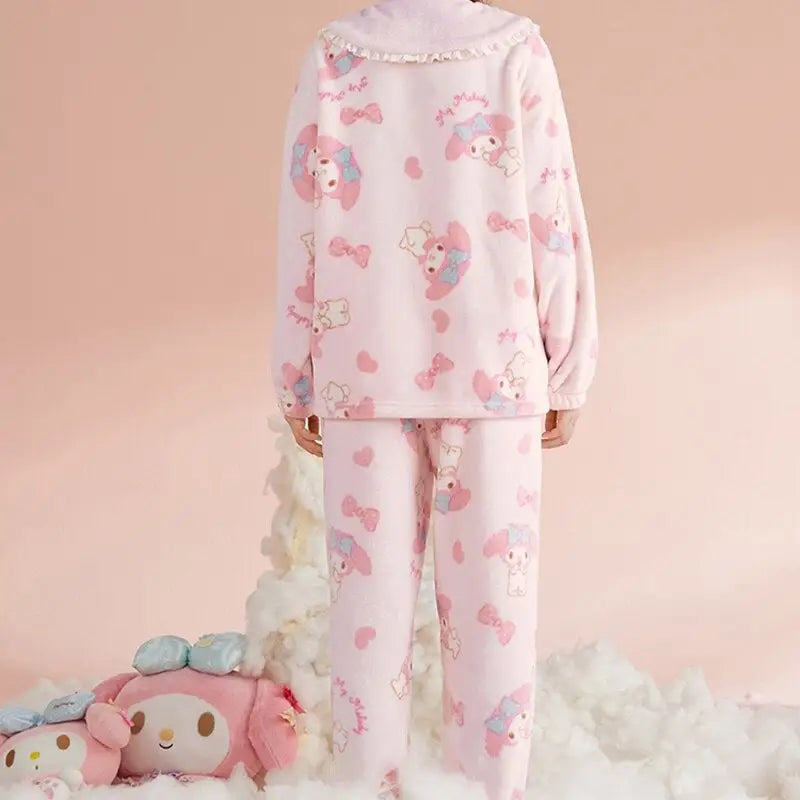 My Melody Inspired Pajama Set for Cozy Cosplay Parties - pajamas