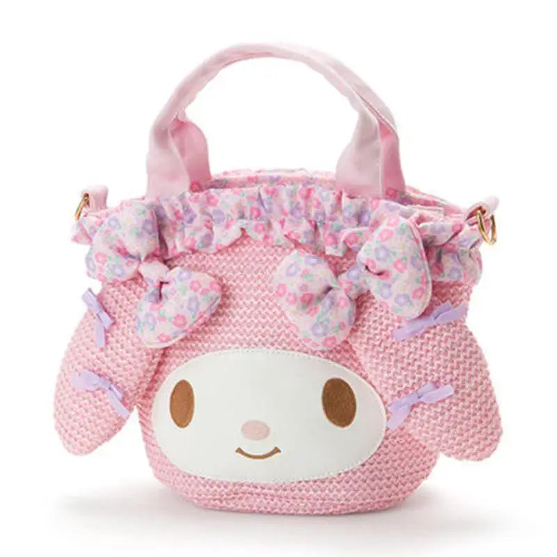 My Melody Plush Handbag with Embroidery and Ruffles - backpack