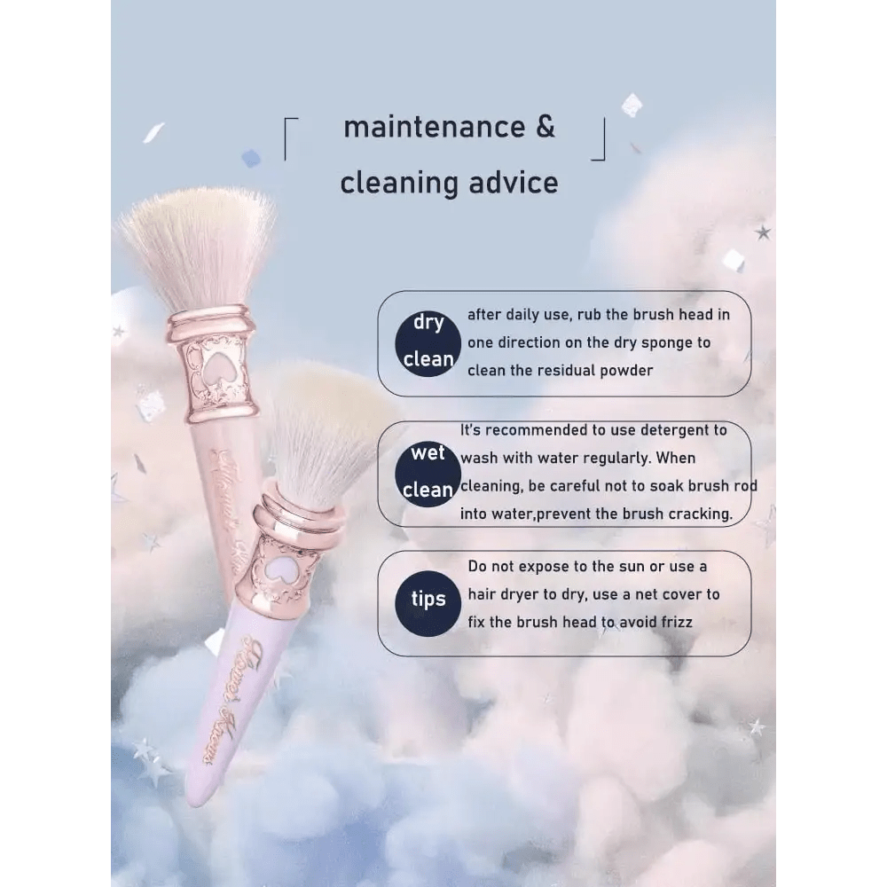 Mystical Unicorn Wool Stipple Brushes for Luxurious Makeup Application - Cosparty