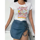 Naughty Angel-Inspired Girly Crop Top - crop top